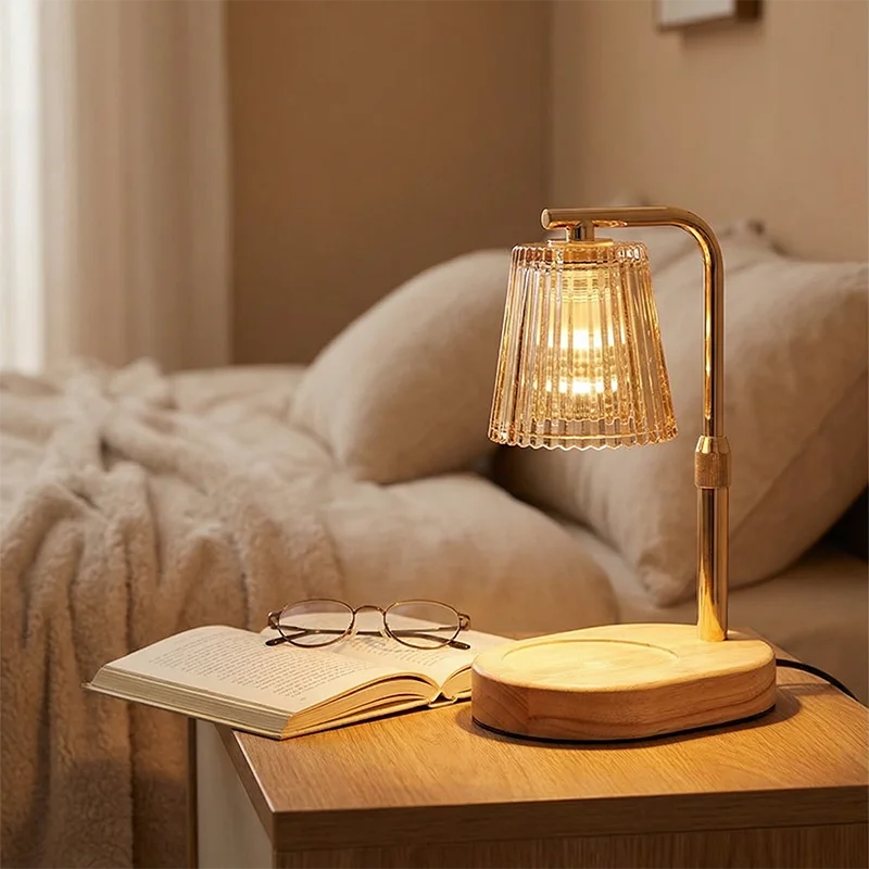Luxury Glass Candle Warmer Lamp — Dimmable with Timer