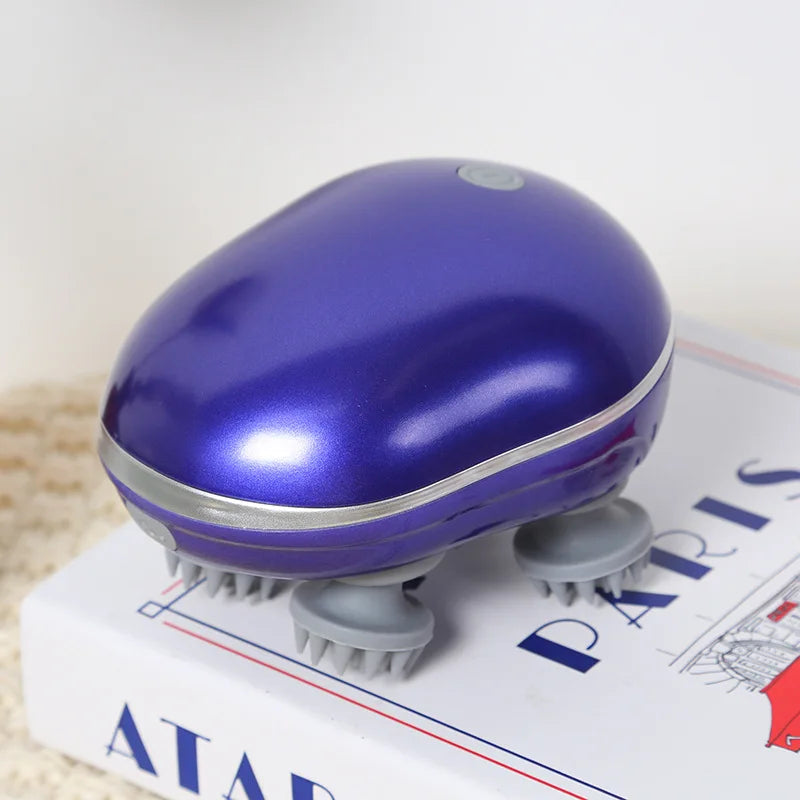Electric Scalp Massager – Soft Silicone Head Massage for Stress Relief & Hair Care