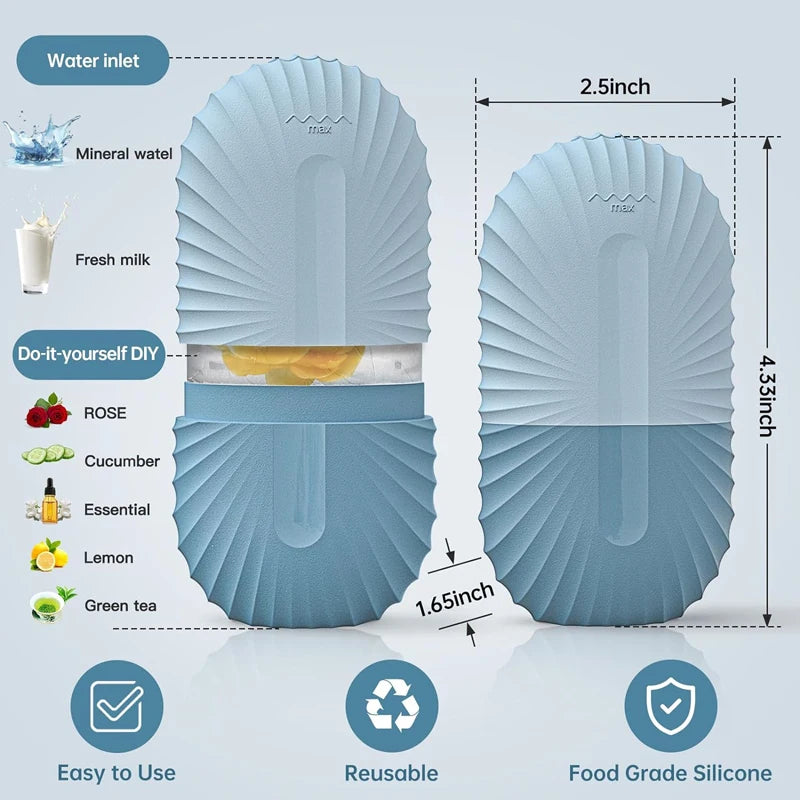 Ice Facial Roller – Cooling De-Puff & Skin Refresh Massager