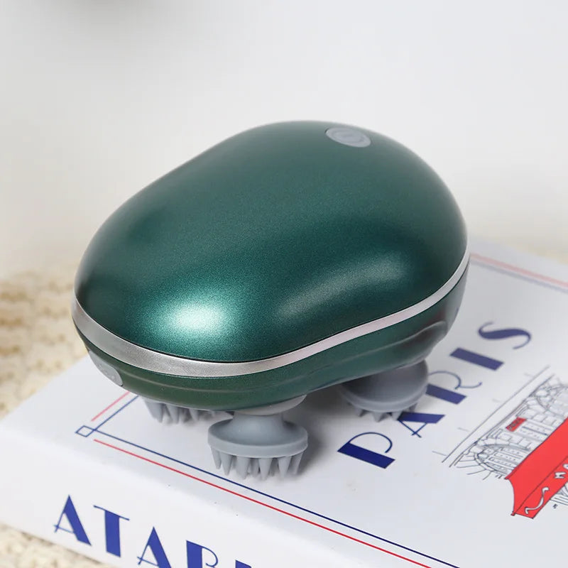 Electric Scalp Massager – Soft Silicone Head Massage for Stress Relief & Hair Care
