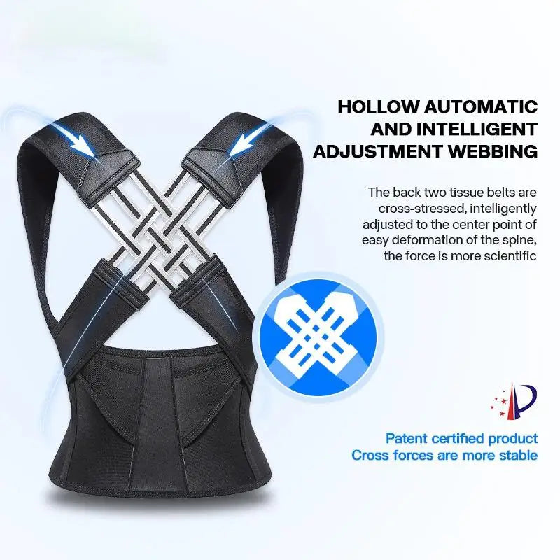 Posture Corrector Back Brace – Adjustable Support for Men & Women