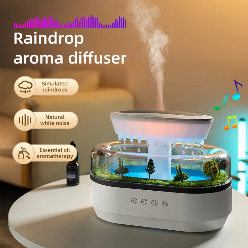 Rain Cloud Aroma Diffuser — LED Colour Changing Humidifier