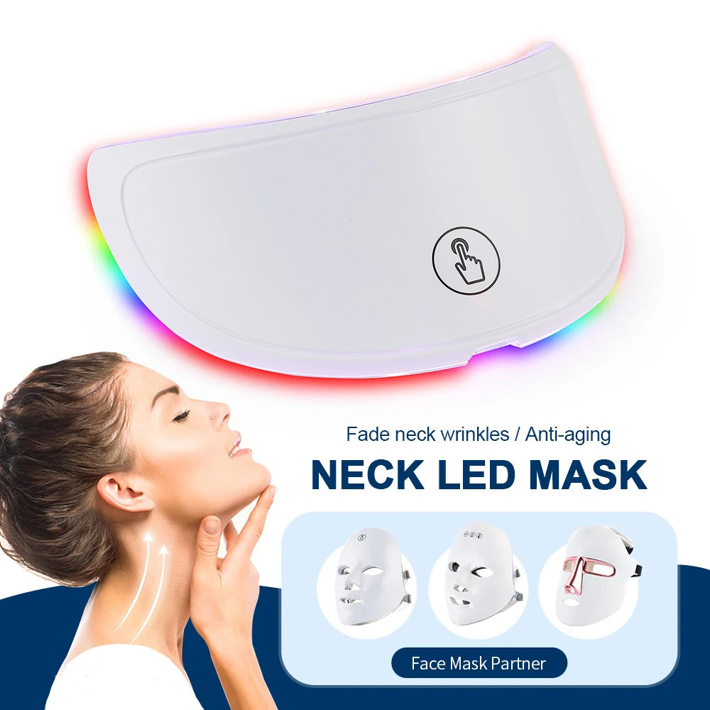 7-Color LED Light Therapy Mask — Face & Neck Anti-Aging Treatment