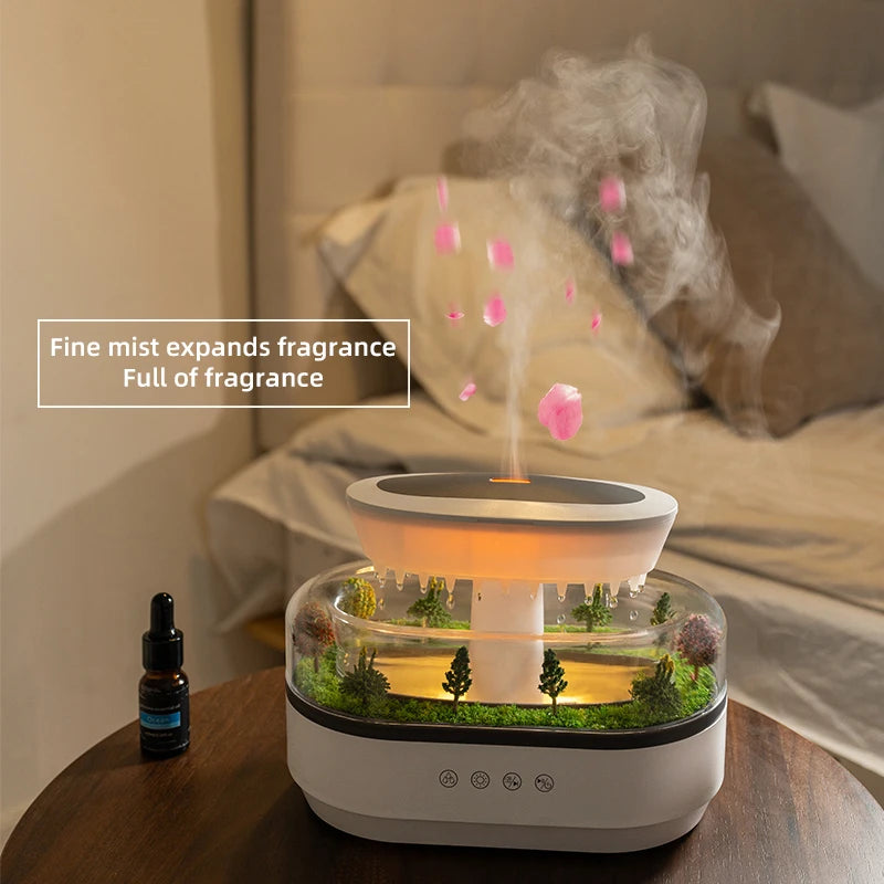Rain Cloud Aroma Diffuser — LED Colour Changing Humidifier
