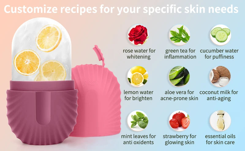 Ice Facial Roller – Cooling De-Puff & Skin Refresh Massager